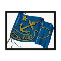 Hold Fast Flag - Framed Print