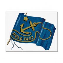 Hold Fast Flag - Framed Print