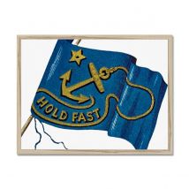 Hold Fast Flag - Framed Print
