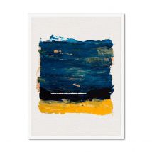 Palette Coast: Modern Coastal Art - Framed