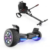 8.5" H8 Off Road Hoverboard with Bluetooth Music and LED Lights - Self Balancing System