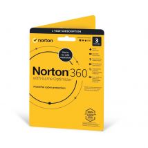 Norton 360 with Game Optimizer 2022, Antivirus software for 3 Devices, 1-year subscription