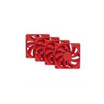HYTE FAN- -FA12-RR-4 computer cooling system Processor 12 cm Red 4 pc(s)