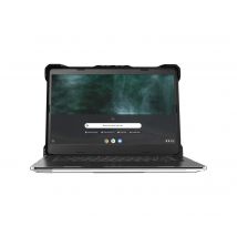 MAXCases Extreme Shell-L for Asus 1100 Series 11.6" Win 10/Chrome, BR1100F, Flip CR1, CR1 (Black/Clear)