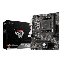 MSI A520M-A PRO motherboard AMD A520 Socket AM4 micro ATX