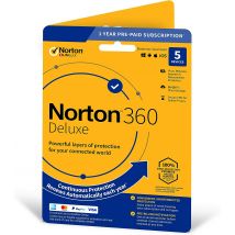 Norton 360 Deluxe 2022, Antivirus Software for 5 Devices, 1-year Subscription - Electronic Email Code