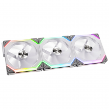 Lian-Li UNI SL120 Addressable RGB White 120mm Fan Triple Pack with Controller