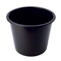 Deflecto Steritouch Waste Bin Plastic Round (14 Litre) - Black