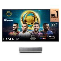 Hisense 100L5HTUKD projection TV 2700 ANSI lumens 4K (4096x2400) Grey, Silver
