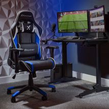X Rocker | Agility Jr Esport Gaming Chair with Comfort Adjustability for Junior Gamers - Black/Blue