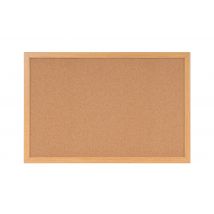 Bi-Office Earth Cork Noticeboard with Oak Finish Frame 1800x1200mm REC8501233 DD