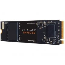 WD Black SN750 (WDS100T1B0E) 1TB NVMe M.2 Interface, PCIe Gen4, 2280 Length, Read 3600mbps, Write 2830mbps, 5 Year Warranty