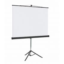 Bi-Office Portable Tripod Projection Screen 1750x1750mm Black Border Black Housing DD