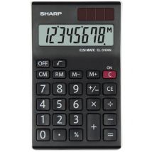 Sharp EL310ANWH 8 Digit Desktop Calculator Black SH-EL310ANWH
