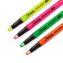 Sharpie Clear View Highlighter Pen Chisel Tip Assorted Colours (Pack 4)