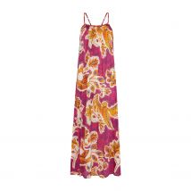Ida Spaghetti Strap Botanical Print Maxi Dress In Multi