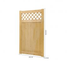 Rhombus Garden Wood Fence Gate