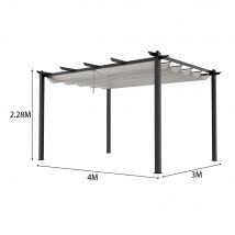Retractable Roof Aluminium Pergola
