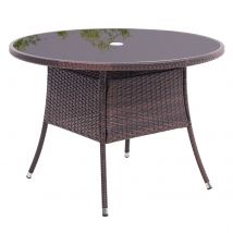 Round/Square Outdoor Table with Parasol Hole