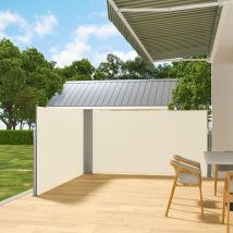 Retractable Double Side Awning - White