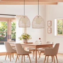 Rattan Art Pendant Light Hanging Decor Rustic Style(Version A)