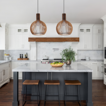 Scandinavian LED Wood Pendant Light for Modern Interiors