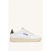 Sneakers medalist low Bianco e Marrone