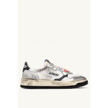 SNEAKERS MEDALIST LOW SUPER VINTAGE IN MESH BIANCO