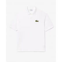 Polo loose fit big logo bianco