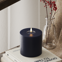 LED Bougie pilier Ø 10 x 10 cm Bleu roi