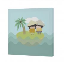 World map Lienzo 27x27 (B) cm