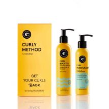 Curly Method - Perfect Curls in 2 steps - Moisturizer Leave-in + Curl Booster - Moisturises, Nourishes, Strengthens, Eliminates Frizz and Detangles