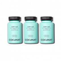 Happy Hair 3 Months Pack - Vitamins to Promote Hair Growth - Strengthens, Stimulates Growth and Prevents Hair Loss - Strong and Thick Hair - COCUNAT