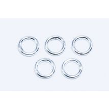 Binderinge aus 925 Silber, Ø 5 mm, geschlossen