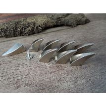 Krallennieten, 18mm, 10 Stück, silberfarben