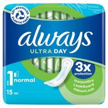 Always Ultra Sanitary Towels Normal Size 1 x 15, 18