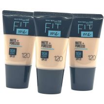Maybelline Fit Me Matte & Poreless Foundation SPF22 18ml - 120 Classic Ivory