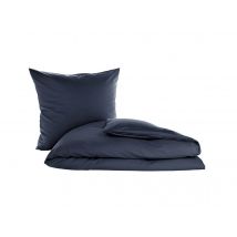 Mako-Satin Bettwäsche Dunkelblau