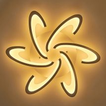 Flower-Shaped Energy-Efficient LED Semi-Flush Mount Ceiling Light