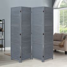 3/4/6 Panels Wooden Foldable Room Divider