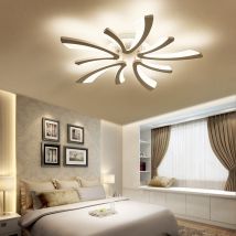 V-Shaped LED Semi-Flush Mount Ceiling Light
