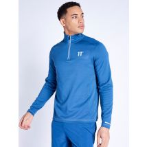 Oxygen Quarter Zip Top - Steel Blue
