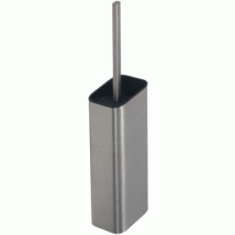 Geesa Shift Toiletborstel Houder Rvs Geborsteld (Zwarte Deksel En Borstel)