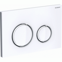 Geberit Bed.pl. Sigma21 Glas Wit Voor 2-Toets-Spoeling