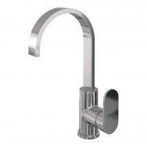 Brauer Chrome Edition Hoge Opbouw Wastafelmengkraan Met Draaibare Platte Uitloop Model C Chroom