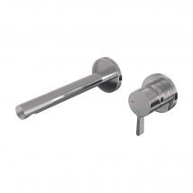 Brauer Chrome Edition Inbouw Wastafelmengkraan Met Rechte Uitloop En Afdekplaat Model A1 Chroom