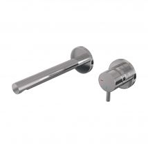 Brauer Chrome Edition Inbouw Wastafelmengkraan Met Rechte Uitloop En Rozetten Model B1 Chroom