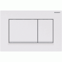 Geberit Bedieningsplaat Sigma30 2-Toets: Wit Mat Easy-To-Clean Wit