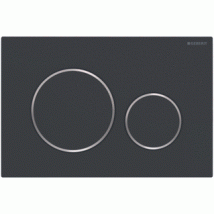 Geberit Sigma20 2-Toets Spoeling: Matzwart Easy-To-Clean
