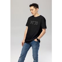 Logo Black Organic Cotton T-Shirt – Unisex | Pitod | Size 2XL
